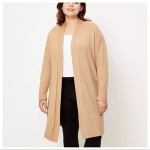 Loft Drop Shoulder Open Cardigan